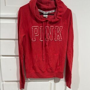 Victoria's Secret Red Relaxed Sweatshirt Hoodie